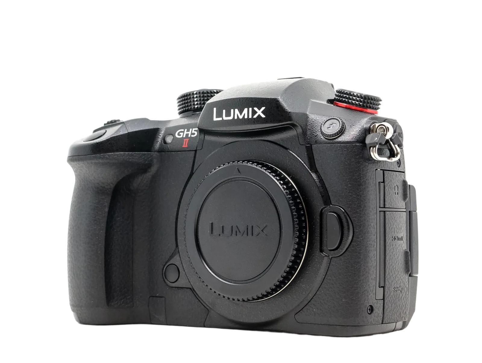 Panasonic Lumix GH5 II micro 4/3 hibrid fényképezőgép bérlés — a bérelhető eszköz közelről